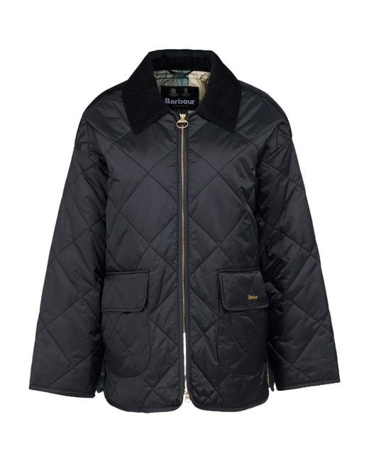 Barbour Black Logo Quilted Jacket