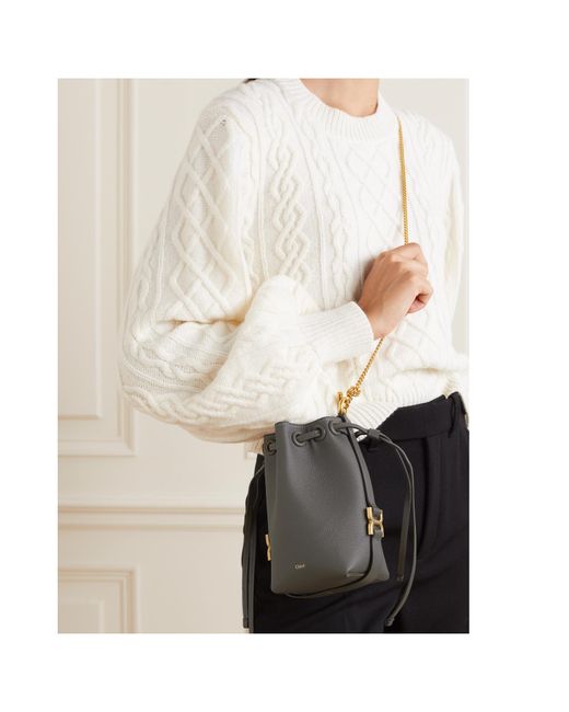 Chloé Gray Chloé Marcie Micro Bucket Bag