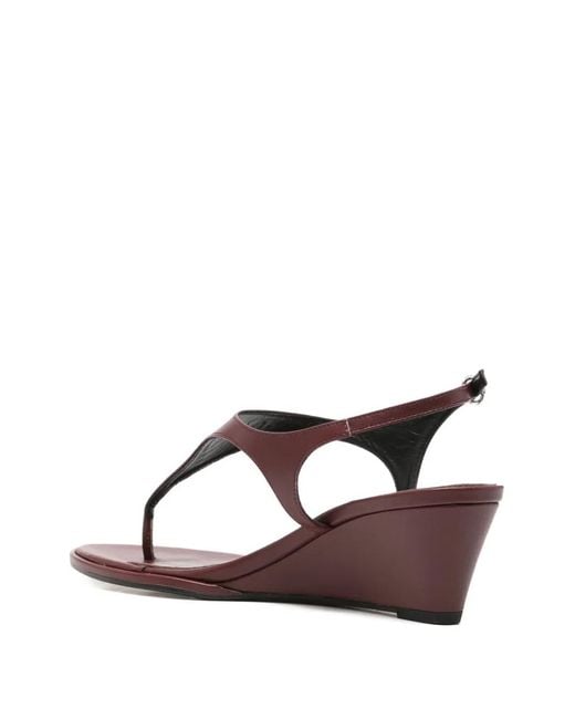 Aeyde Brown Roose Leather Sandals