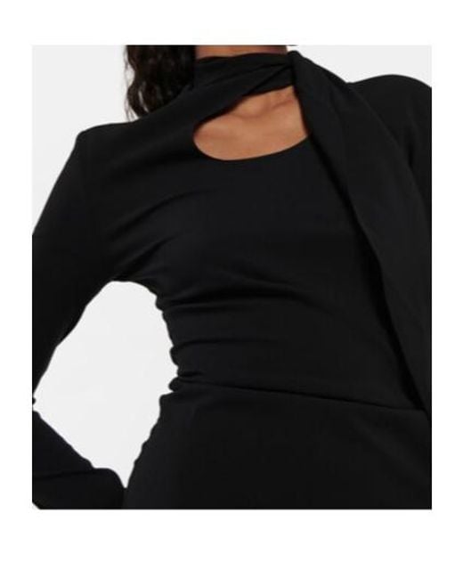 Petar Petrov Black Asymmetric Minidress