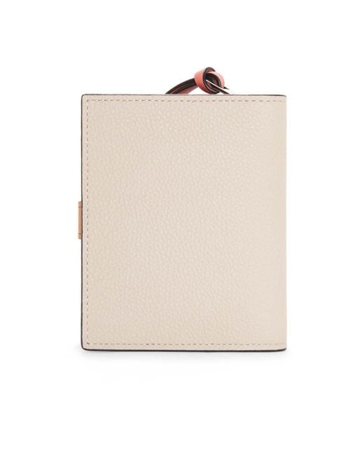 Loewe White Compact Zip Wallet
