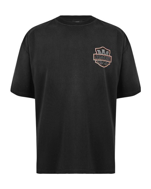 Amiri Black Loose-Fitting Short-Sleeve T-Shirt for men
