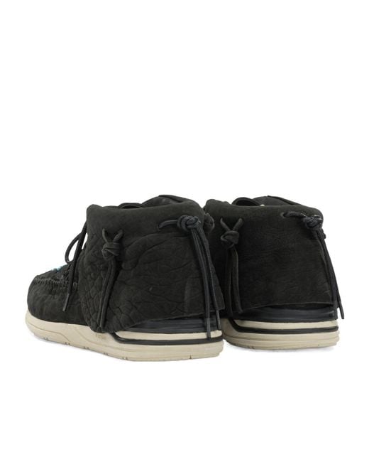 Visvim Black Lhamo Folk Lace-Up Ankle Boots for men