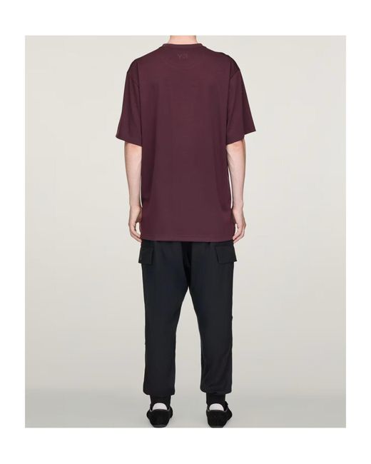Y-3 Black Twill Cuffed Pants for men