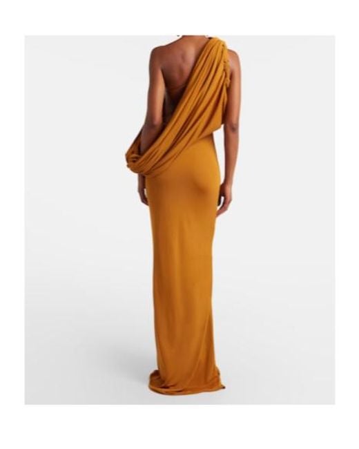 Christopher Esber Brown Draped Gown