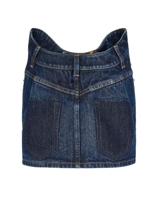 Jean Paul Gaultier Blue Mini Skirt