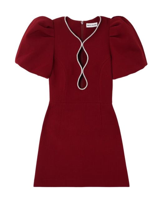 Rebecca Vallance Red Estella Cutout Mini Dress