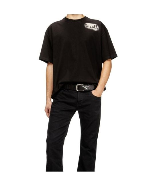 DIESEL Black T-Boxt-V-2 Crewneck T-Shirt for men