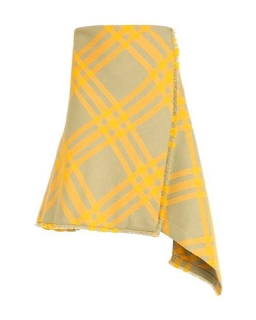 Burberry Yellow Mini Skirts
