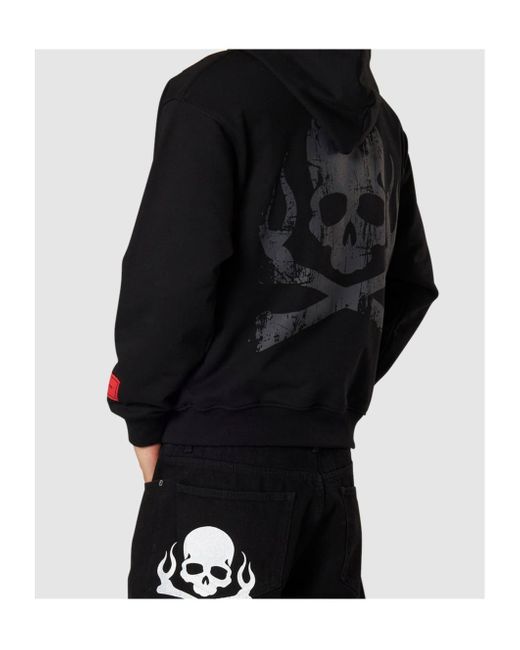 パーカー・フーディ VISION OF SUPER RUINED SKULL HOODIE Vision Of Super Skull-Print Hoodie in Black for Men | Lyst