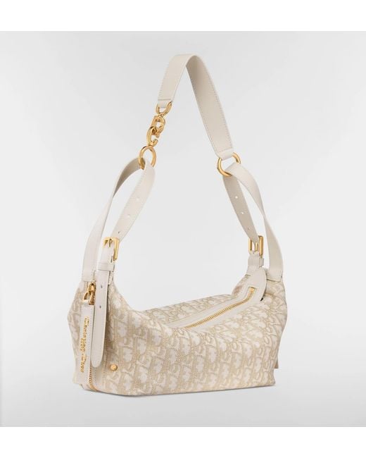 Dior White Small D-Journey Shoulder Bag
