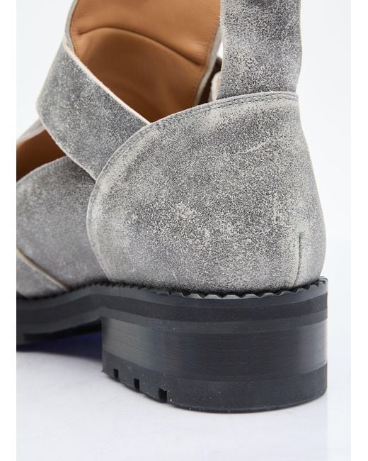 Vivienne Westwood Gray Rome Distresses Boots for men