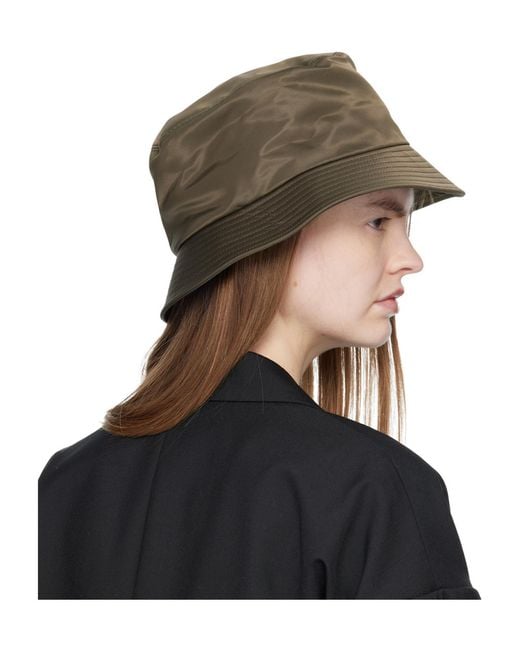 Sacai Black Single Brim Pocket Fisherman Hat