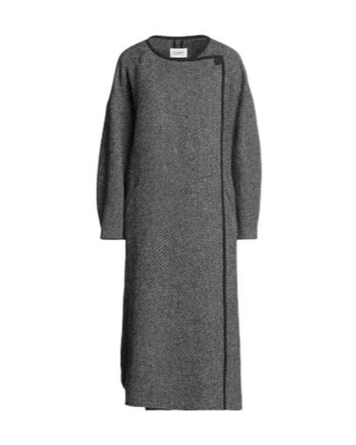 Isabel Marant Gray Crew Neck Coat