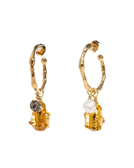 Forte_forte Metallic Drop Earrings