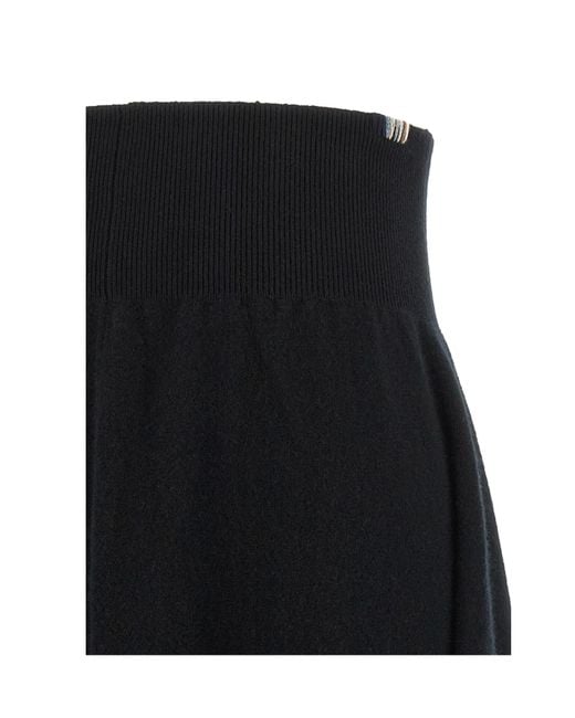 Extreme Cashmere Black Flared Skirt