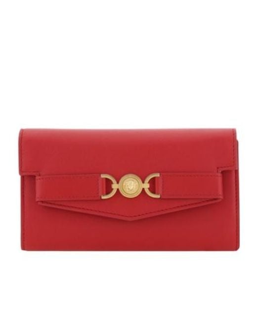 Versace Red Chain-Linked Mini Shoulder Bag