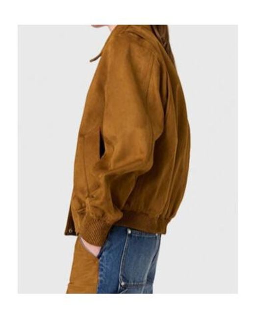 Stella McCartney Brown Boxy Collared Field Jacket
