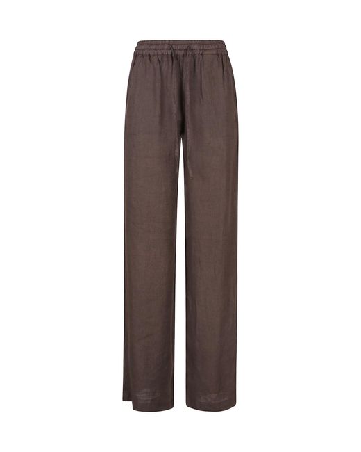 Fay Brown Relaxed Fit Pants