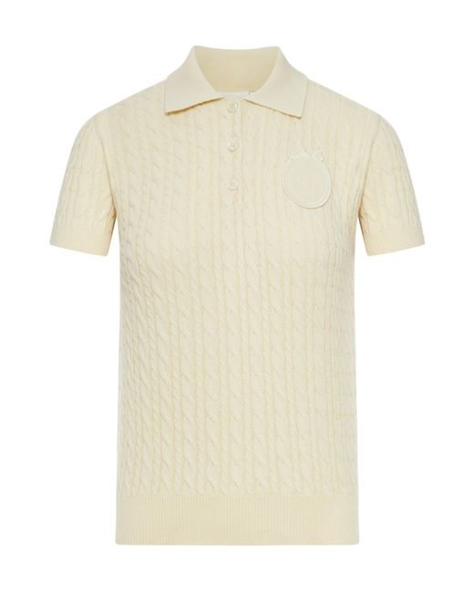 Dior White Short Sleeve Sweater