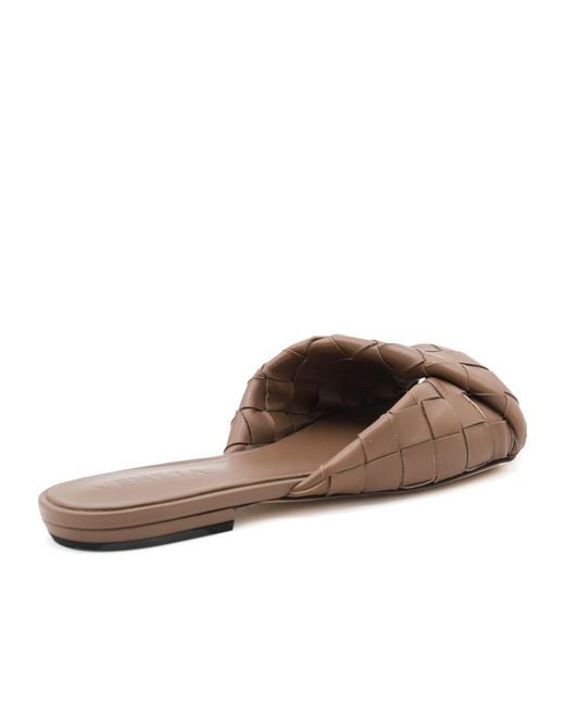 Bottega Veneta Brown Blink Intrecciato Sandals