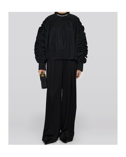Jil Sander Black High Waist Tailored Trousers