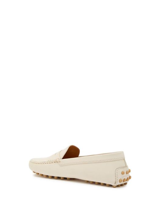 Tod's Natural Leather Loafers