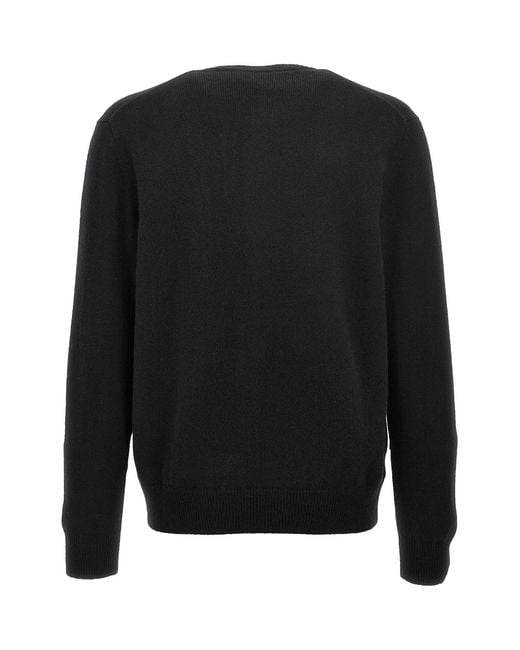 Zanone Black Crewneck Knitted Jumper for men