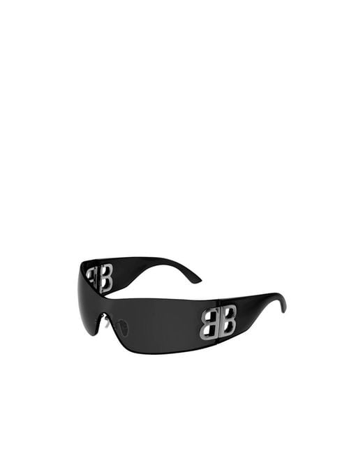 Balenciaga Black Eyewear Bossy Mask Frame Sunglasses