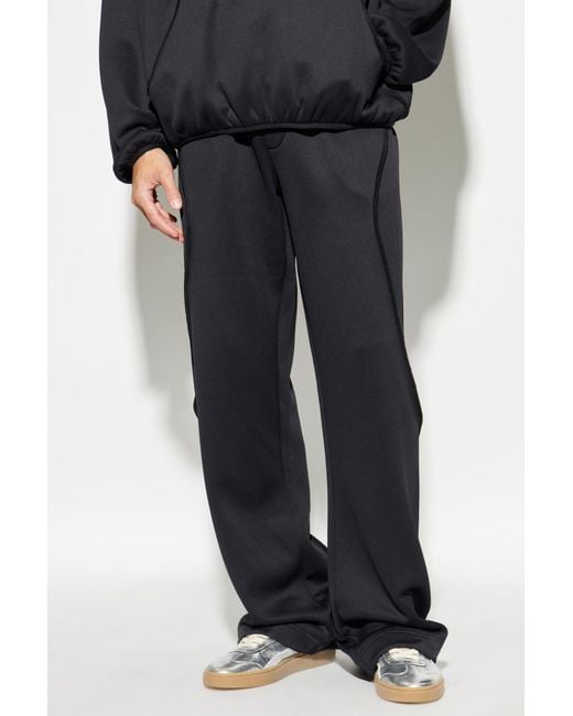 Casablanca Black Logo-Embossed Track Pants for men