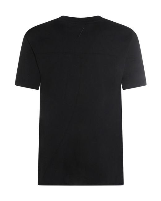 Thom Krom Black Contrast Stitch Crewneck T-Shirt for men