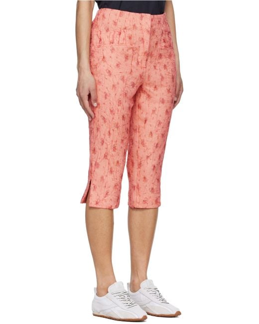 Ganni Multicolor Capri Trousers