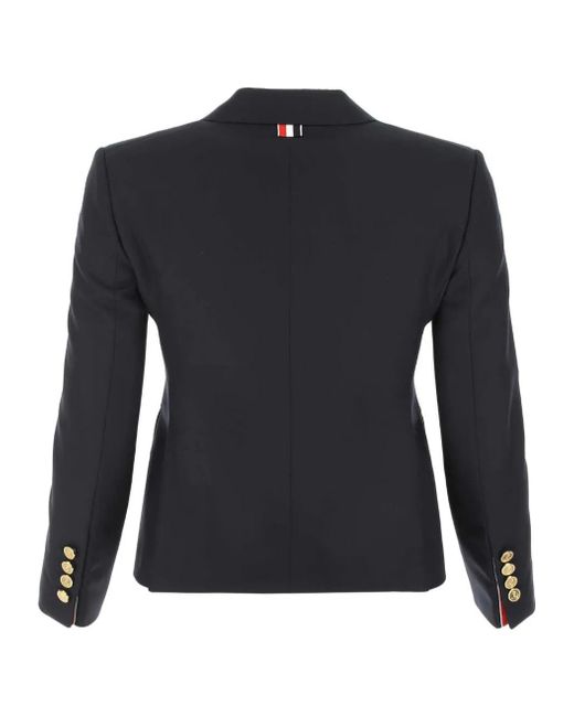 Thom Browne Blue Single-Breasted Tailored Blazer