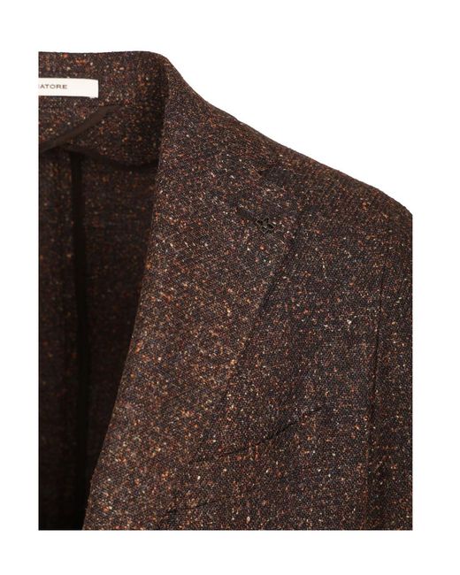 Tagliatore Brown Monte Carlo Blazer for men