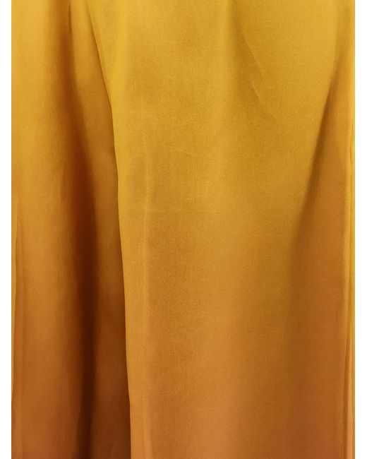 Max Mara Brown Baffo Wide-Leg Pants