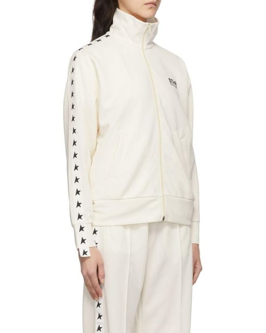 Golden Goose Deluxe Brand Natural Star Logo Printed Jacket
