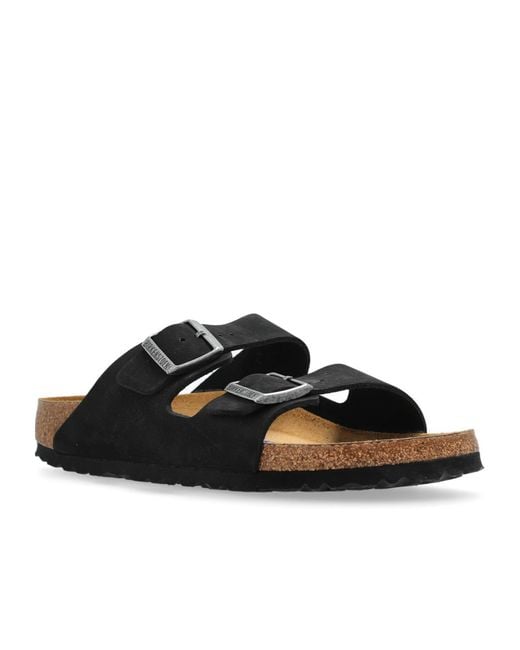 Birkenstock Black Arizona Slip-On Sandals