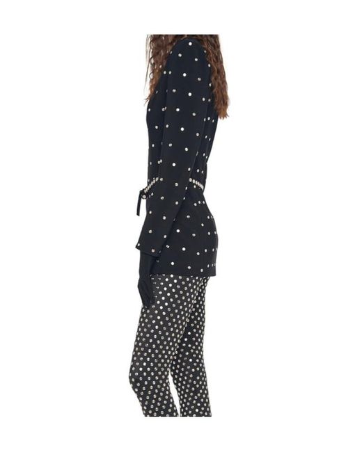 Norma Kamali Blue Studded Fitted Jacket