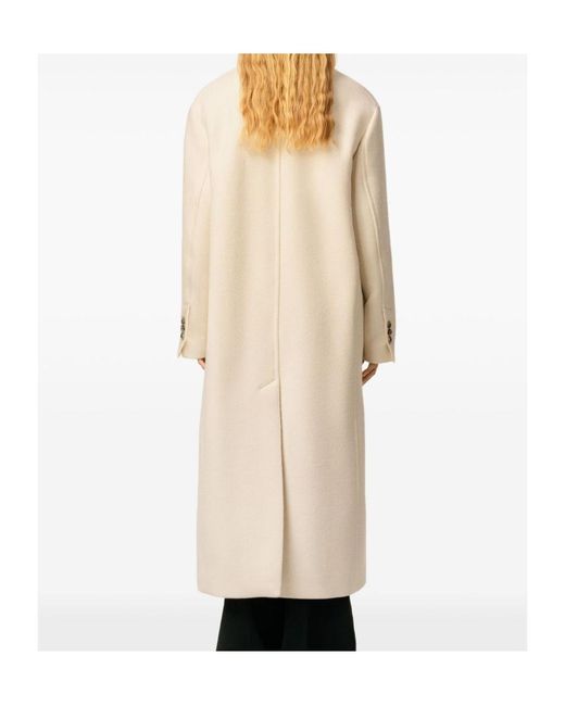 AMI Natural Ami Double Breasted Long Coat