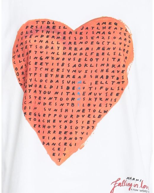 Marni White Printed T-Shirt