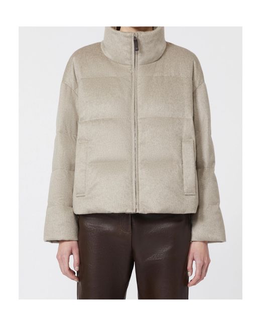 Max Mara Natural Cashmere Down Puffer Jacket