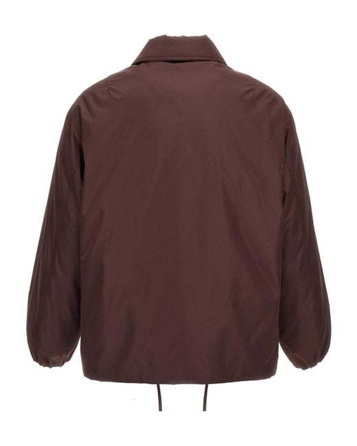 Jil Sander Brown Down Blouson 08 Padded Jacket for men
