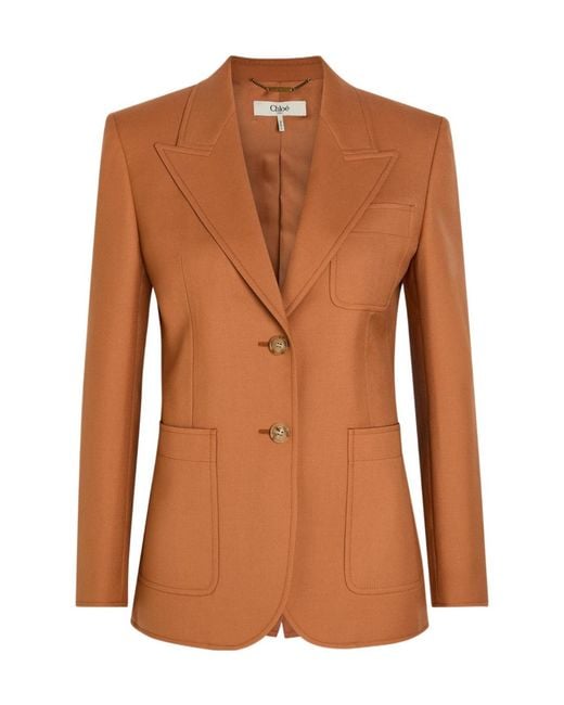 Chloé Brown Wool Blazer