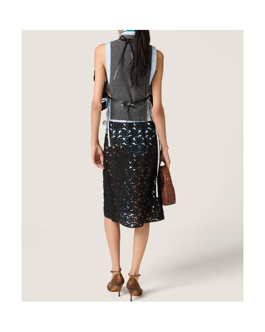 Miu Miu Black Leather Top