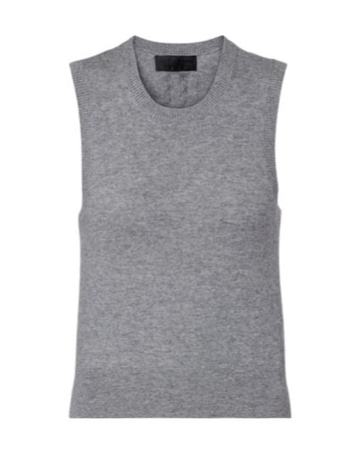 Nili Lotan Gray Sleeveless Sweater