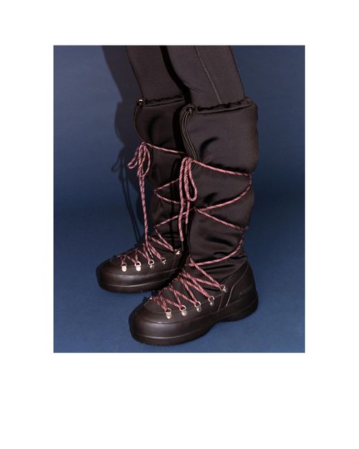 Moon Boot Black Luna Lace-Up Boots