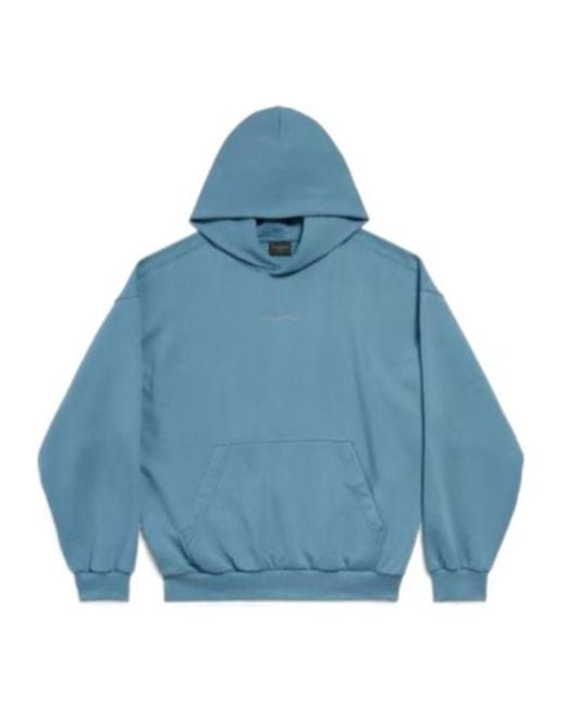 Balenciaga Bb Icon Medium Fit Hoodie Hoodie in Blue for Men | Lyst Balenciaga Bb Icon Medium Fit Hoodie Hoodie in Blue for Men | Lyst
