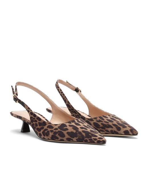 Stuart Weitzman Brown Stuart Sculpt Slingback