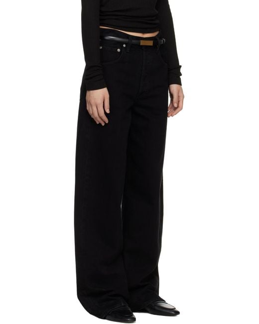 Citizens of Humanity Black Ayla Baggy Mid-Rise Jeans