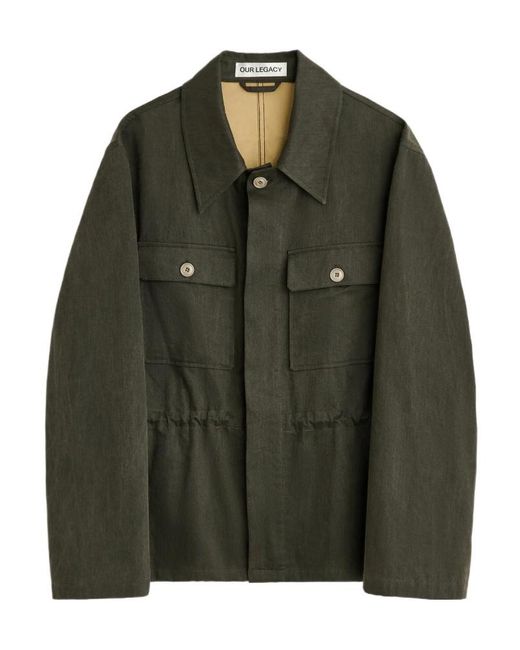 Our Legacy Green Unity Drawstring Jacket for men